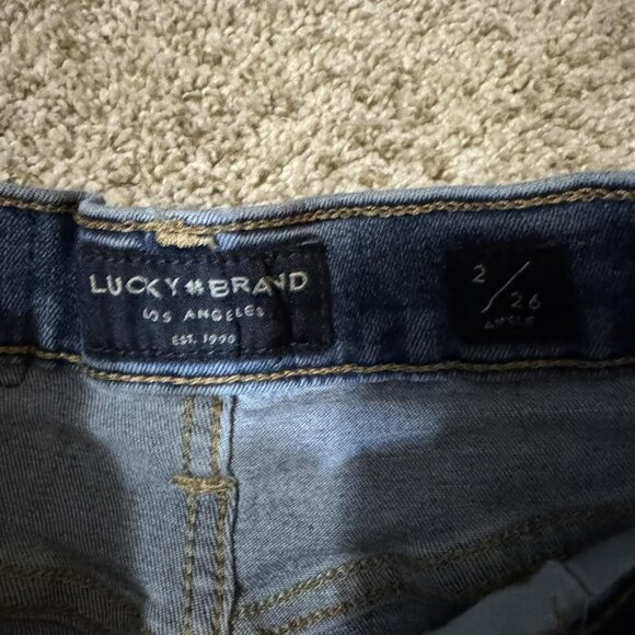 Lucky Brand Jeans Womens 26 Ankle Blue High Rise Bridgette Skinny Button Fly - Picture 5 of 14